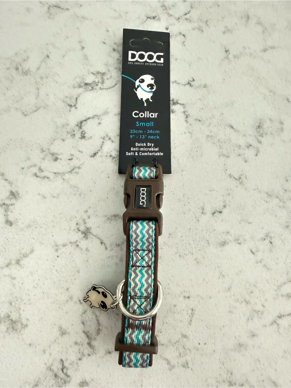 NWT- DOOG Dog Neoprene Chevron Collar -Benji Sz. Small 9”-13”